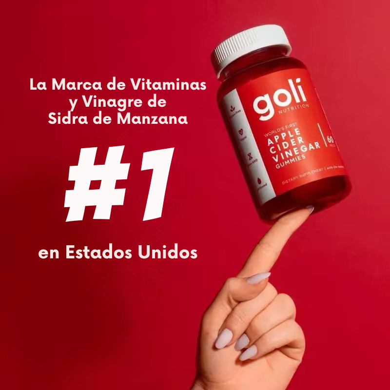 Vitaminas gomosas de vinagre de sidra de manzana Goli - Vitamina B12, sin gelatina