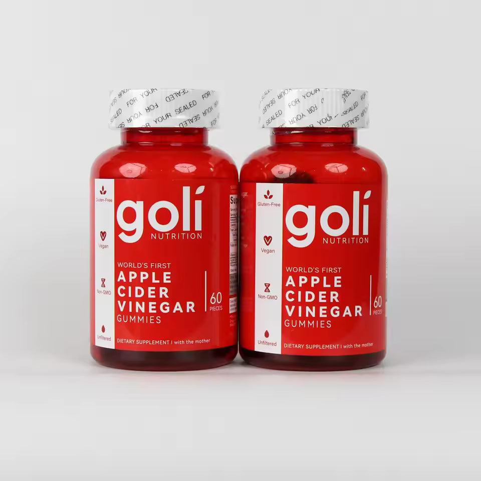 Vitaminas gomosas de vinagre de sidra de manzana Goli - Vitamina B12, sin gelatina