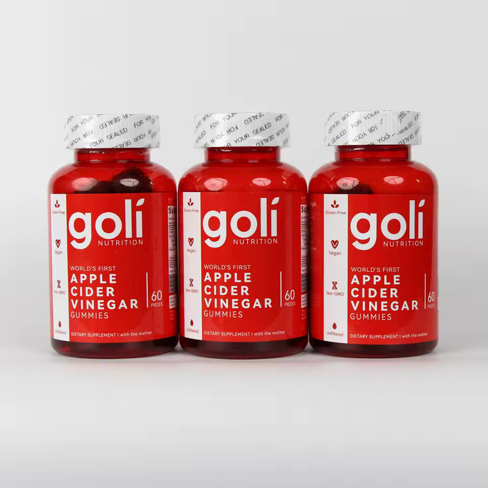 Vitaminas gomosas de vinagre de sidra de manzana Goli - Vitamina B12, sin gelatina