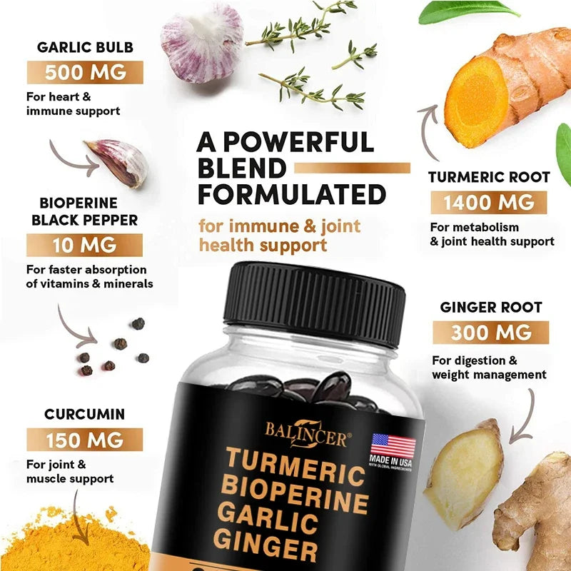 Fórmula 4 en 1 con Cúrcuma y Jengibre – Bienestar y Vitalidad Natural