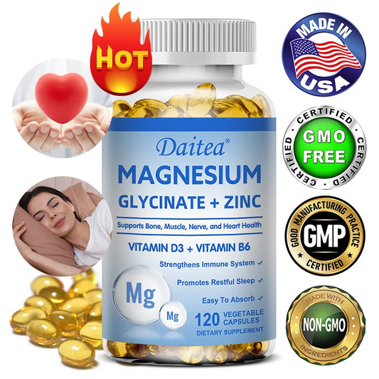 Cápsulas de magnesio y zinc Daitea