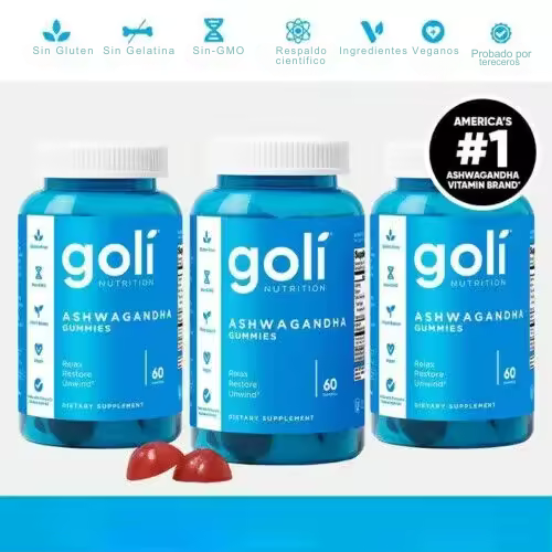 Goli Ashwa con Ashwagandha y vitamina D