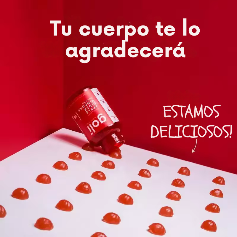 Vitaminas gomosas de vinagre de sidra de manzana Goli - Vitamina B12, sin gelatina